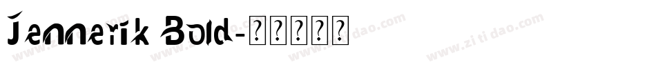 Jennerik Bold字体转换